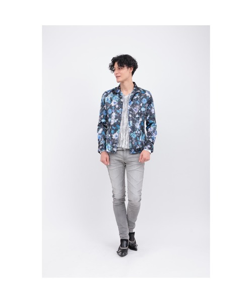 TORNADO MART（トルネードマート）の「ﾒﾒﾝﾄﾌﾞﾙｰﾑﾌﾟﾘﾝﾄｼｬﾂ（シャツ/ブラウス・メンズ・レッド/ブルー・XXL/L/M/LL）」の12枚目の写真