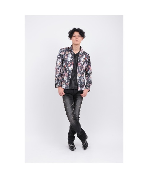 TORNADO MART（トルネードマート）の「ﾒﾒﾝﾄﾌﾞﾙｰﾑﾌﾟﾘﾝﾄｼｬﾂ（シャツ/ブラウス・メンズ・レッド/ブルー・XXL/L/M/LL）」の16枚目の写真