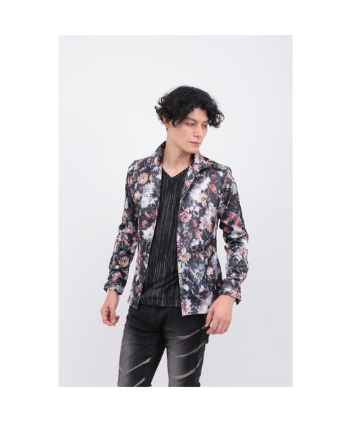 TORNADO MART（トルネードマート）の「ﾒﾒﾝﾄﾌﾞﾙｰﾑﾌﾟﾘﾝﾄｼｬﾂ（シャツ/ブラウス・メンズ・レッド/ブルー・XXL/L/M/LL）」の17枚目の写真