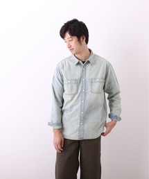 HOUSTON ヒューストン USA COTTON DENIM WORK SHIRT