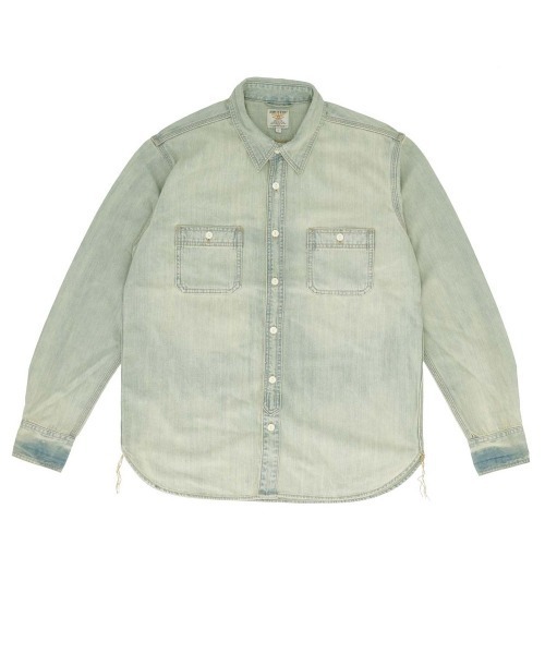 BACKYARD FAMILY（バックヤードファミリー）の「HOUSTON ヒューストン USA COTTON DENIM WORK SHIRT（シャツ/ブラウス・メンズ・ブルー系その他・L）」の3枚目の写真