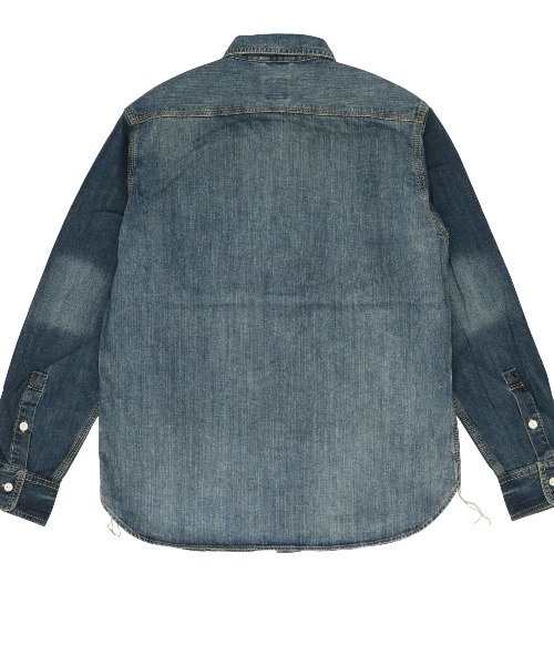 BACKYARD FAMILY（バックヤードファミリー）の「HOUSTON ヒューストン USA COTTON DENIM WORK SHIRT（シャツ/ブラウス・メンズ・ブルー系その他・L）」の5枚目の写真