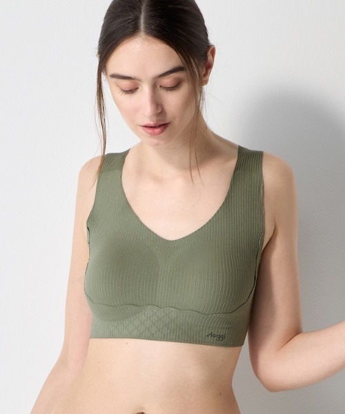 Sloggi（スロギー）の「スロギー ゼロフィール ハーフトップ ナイトブラ【M,Lサイズ】 sloggi G080 N-Top（その他アンダーウェア/インナー・レディース・モスグリーン/ピンク/ブラック/バイオレット/レモンイエロー・L/M）」の7枚目の写真