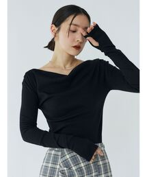 LAGUNAMOON | オフショルドレープ2WAYトップス(Tシャツ/カットソー)