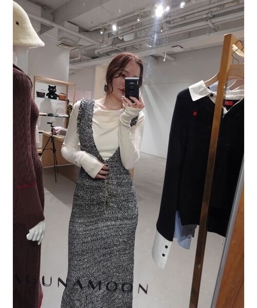 オフショルドレープ2WAYトップス（Tシャツ/カットソー