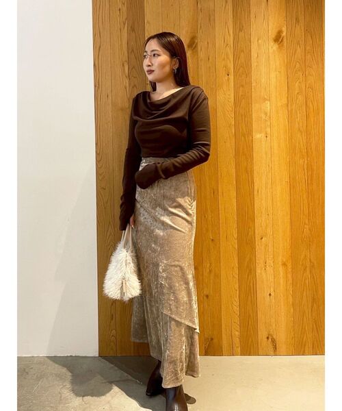 オフショルドレープ2WAYトップス（Tシャツ/カットソー）｜LAGUNAMOON