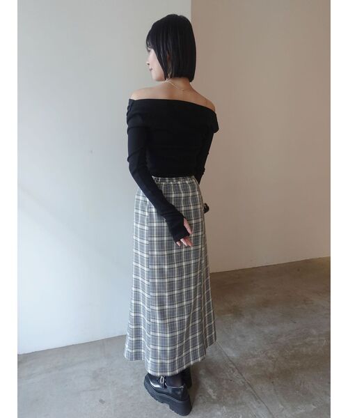 オフショルドレープ2WAYトップス（Tシャツ/カットソー