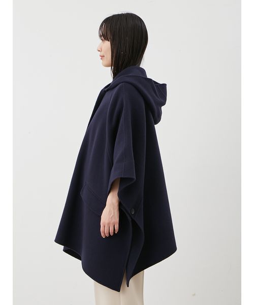 フードポンチョコート（チェスターコート）｜Mila Owen（ミラ