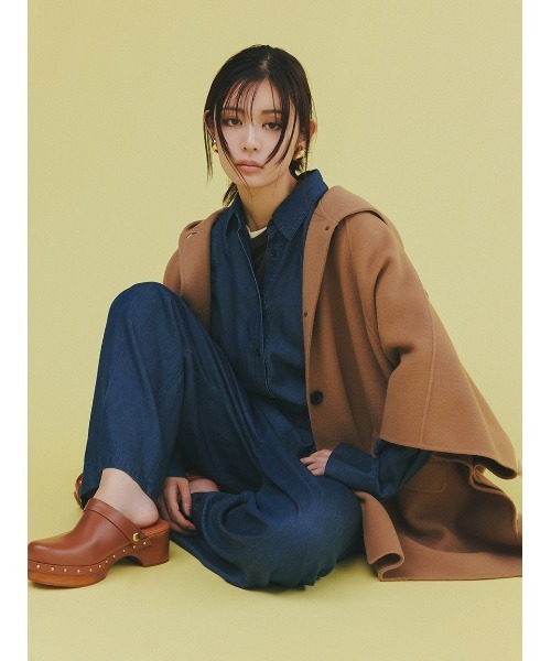 フードポンチョコート（チェスターコート）｜Mila Owen（ミラ