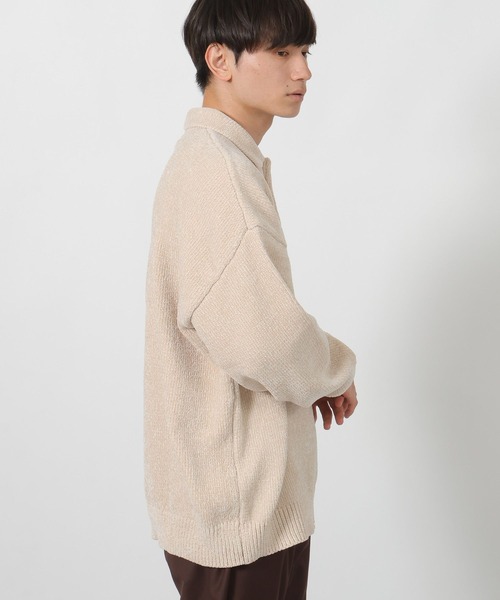 LAKOLE（ラコレ）の「モールポロニットプルオーバー / 580003（ニット/セーター・メンズ・ネイビー/チャコール/ホワイト/ブラウン・MEDIUM/LARGE）」の6枚目の写真