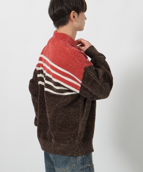 LAKOLE（ラコレ）の「モールポロニットプルオーバー / 580003（ニット/セーター・メンズ・ネイビー/チャコール/ホワイト/ブラウン・MEDIUM/LARGE）」の11枚目の写真