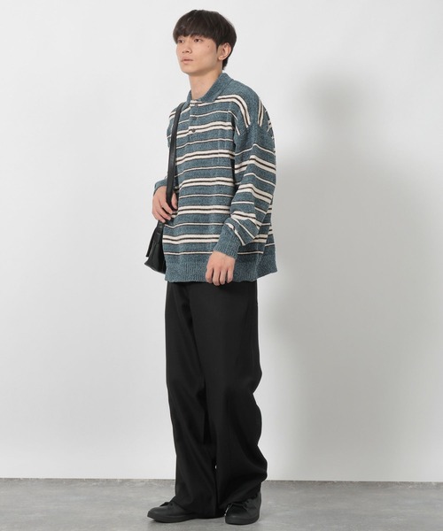 LAKOLE（ラコレ）の「モールポロニットプルオーバー / 580003（ニット/セーター・メンズ・ネイビー/チャコール/ホワイト/ブラウン・MEDIUM/LARGE）」の12枚目の写真