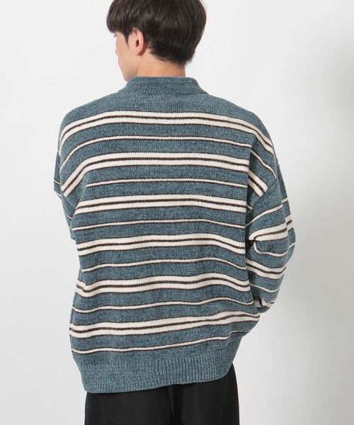 LAKOLE（ラコレ）の「モールポロニットプルオーバー / 580003（ニット/セーター・メンズ・ネイビー/チャコール/ホワイト/ブラウン・MEDIUM/LARGE）」の14枚目の写真