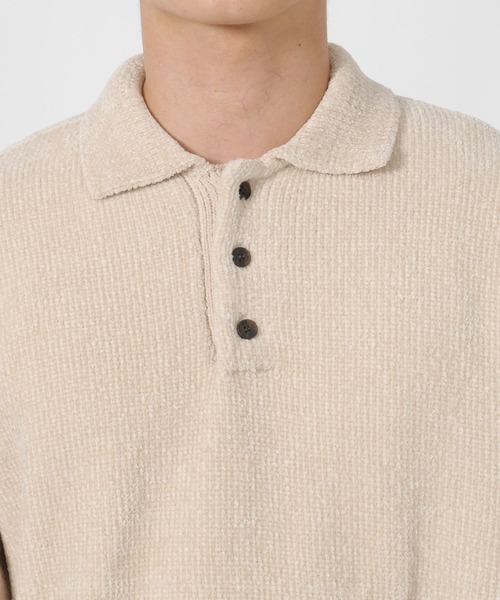 LAKOLE（ラコレ）の「モールポロニットプルオーバー / 580003（ニット/セーター・メンズ・ネイビー/チャコール/ホワイト/ブラウン・MEDIUM/LARGE）」の19枚目の写真