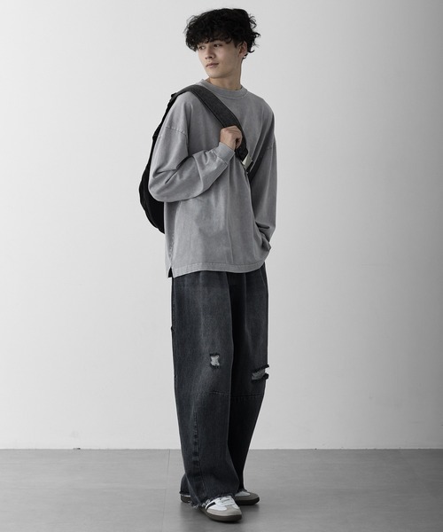 RUUBON(ルーボン)の「【RUUBON】denim one shoulder bag / デニムワンショルダーバッグ(ショルダーバッグ・メンズ・ブラック・FREE)」の17枚目の写真