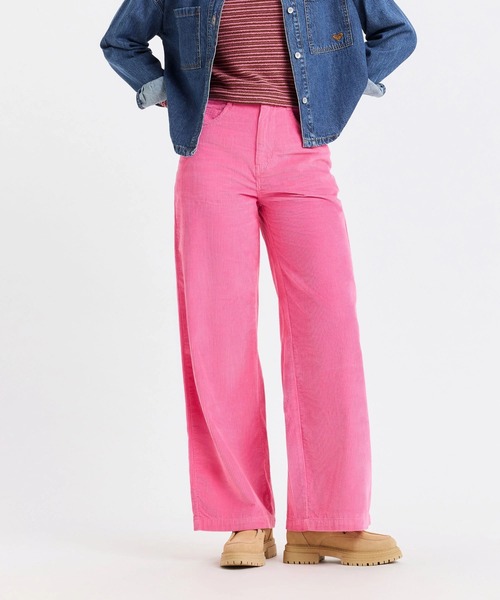 ROXY(ロキシー)の「SURF ON CLOUD CORD /ロキシーハイウェストコーデュロイワイドパンツ(その他パンツ・レディース・ブラウン/ネイビー・24inch/28inch/26inch)」の19枚目の写真