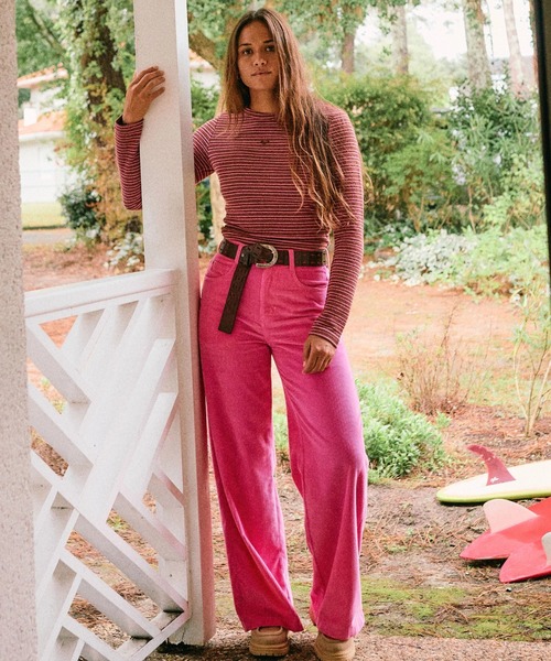 ROXY(ロキシー)の「SURF ON CLOUD CORD /ロキシーハイウェストコーデュロイワイドパンツ(その他パンツ・レディース・ブラウン/ネイビー・24inch/28inch/26inch)」の15枚目の写真