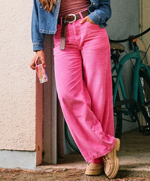 ROXY(ロキシー)の「SURF ON CLOUD CORD /ロキシーハイウェストコーデュロイワイドパンツ(その他パンツ・レディース・ブラウン/ネイビー・24inch/28inch/26inch)」の13枚目の写真