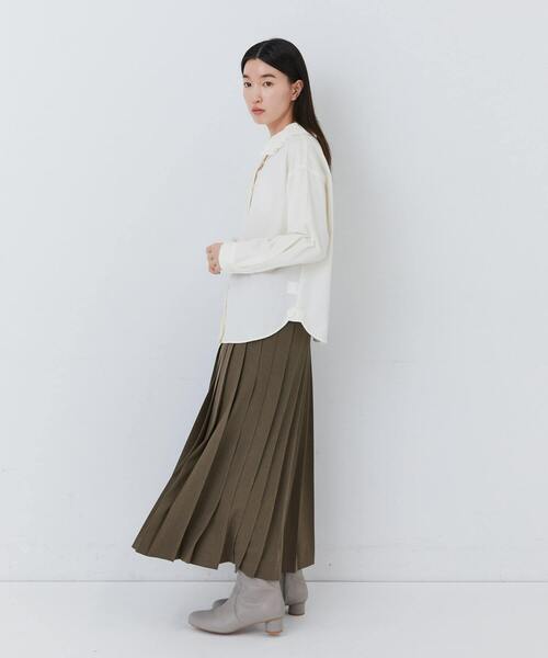 conges payes ADIEU TRISTESSE（コンジェ ペイエ アデュートリステス）の「タイプライターフリルシャツ（シャツ/ブラウス・レディース・オフホワイト/ベージュ・38）」の14枚目の写真