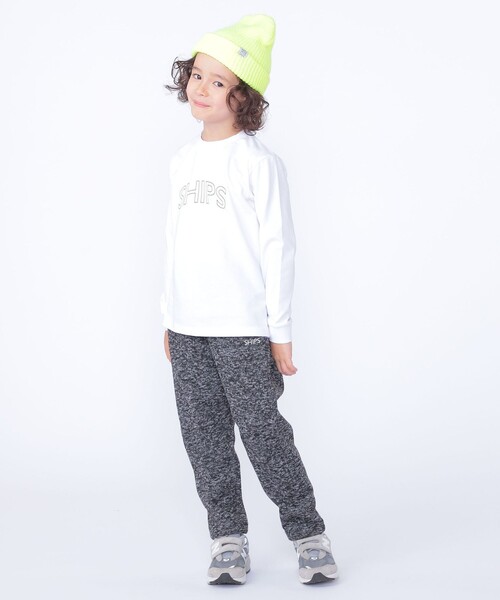 SHIPS（シップス）の「【WEB限定】SHIPS KIDS:100～160cm / SHIPS ラウンド プリント ロゴ ロングスリーブ Tシャツ（Tシャツ/カットソー・キッズ・ライトグリーン/ホワイト/ネイビー/グレー/ブラック・130/140/150/160/100/110/120）」の21枚目の写真