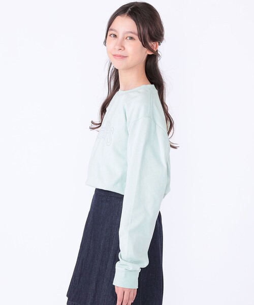 SHIPS（シップス）の「【WEB限定】SHIPS KIDS:100～160cm / SHIPS ラウンド プリント ロゴ ロングスリーブ Tシャツ（Tシャツ/カットソー・キッズ・ライトグリーン/ホワイト/ネイビー/グレー/ブラック・130/140/150/160/100/110/120）」の12枚目の写真