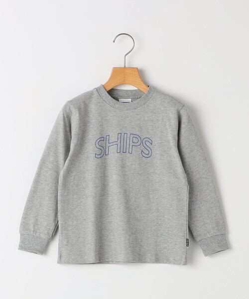 SHIPS（シップス）の「【WEB限定】SHIPS KIDS:100～160cm / SHIPS ラウンド プリント ロゴ ロングスリーブ Tシャツ（Tシャツ/カットソー・キッズ・ライトグリーン/ホワイト/ネイビー/グレー/ブラック・130/140/150/160/100/110/120）」の15枚目の写真
