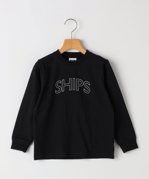 SHIPS（シップス）の「【WEB限定】SHIPS KIDS:100～160cm / SHIPS ラウンド プリント ロゴ ロングスリーブ Tシャツ（Tシャツ/カットソー・キッズ・ライトグリーン/ホワイト/ネイビー/グレー/ブラック・130/140/150/160/100/110/120）」の16枚目の写真
