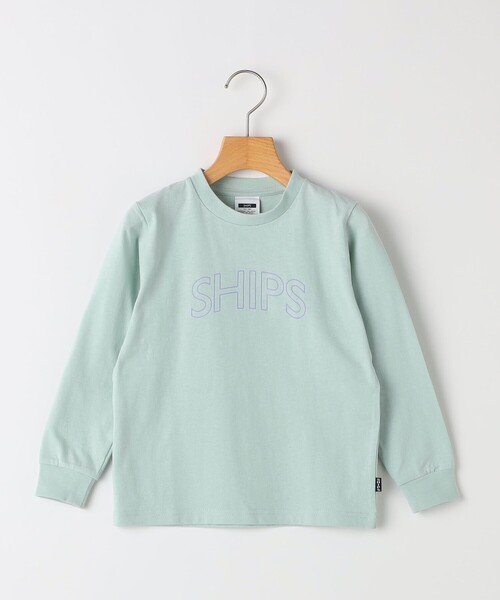 SHIPS（シップス）の「【WEB限定】SHIPS KIDS:100～160cm / SHIPS ラウンド プリント ロゴ ロングスリーブ Tシャツ（Tシャツ/カットソー・キッズ・ライトグリーン/ホワイト/ネイビー/グレー/ブラック・130/140/150/160/100/110/120）」の17枚目の写真