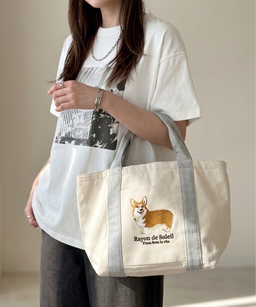 Per sist ence(パーシエンス)の「アニマル刺繍保冷保温トート(エコバッグ/サブバッグ・レディース・H/A/G/B/F/E/D/C・ONE SIZE)」の1枚目の写真