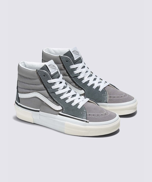 VANS(バンズ)の「スケートハイ リコンストラクト / SK8-Hi Reconstruct GREY VN0005UKGRY1(スニーカー・メンズ・グレー・4/5)」の2枚目の写真