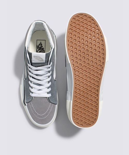 VANS(バンズ)の「スケートハイ リコンストラクト / SK8-Hi Reconstruct GREY VN0005UKGRY1(スニーカー・メンズ・グレー・4/5)」の3枚目の写真