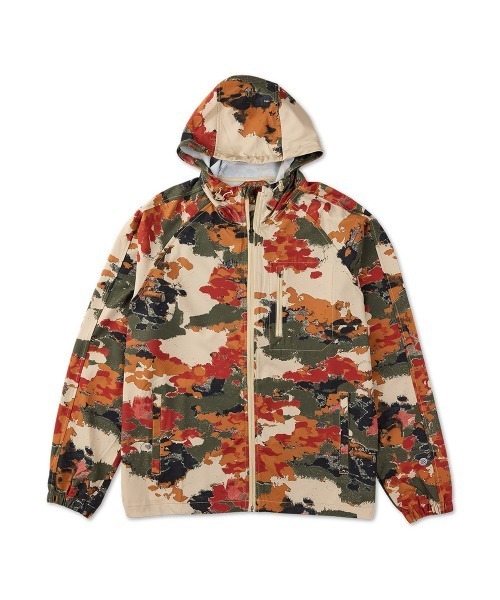 【STANCE/スタンス】ジップアップジャケット　フード付き　吸汗速乾　WARM UP JACKET