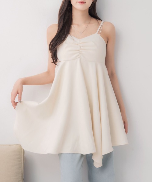 エムミーエメ ミニワンピース ホワイト freeサイズ チコ Chico ジャガードミニキャミワンピース （WHT