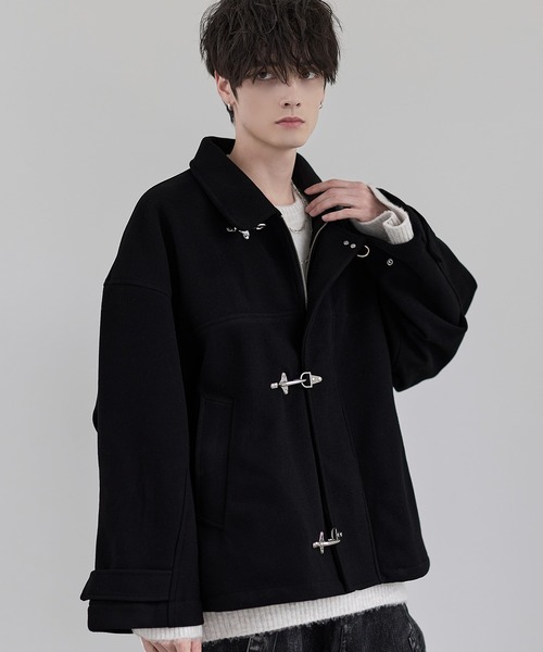 LILL(リル)の「ショート丈メルトンファイヤーマンブルゾン(ブルゾン・メンズ・ブラック/チャコール/グレー・XL/L/M/S)」の5枚目の写真