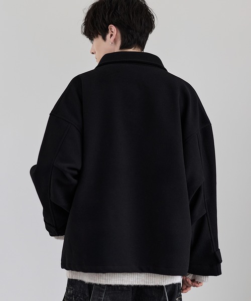 LILL（リル）の「ショート丈メルトンファイヤーマンブルゾン（ブルゾン