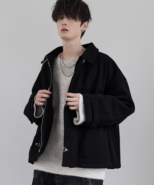 ショート丈メルトンファイヤーマンブルゾン（ブルゾン）｜LILL（リル