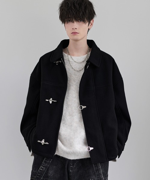 ショート丈メルトンファイヤーマンブルゾン（ブルゾン）｜LILL（リル