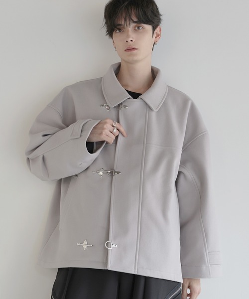 LILLショート丈メルトンファイヤーマンブルゾン ショート丈メルトンファイヤーマンブルゾン（ブルゾン）｜LILL（リル