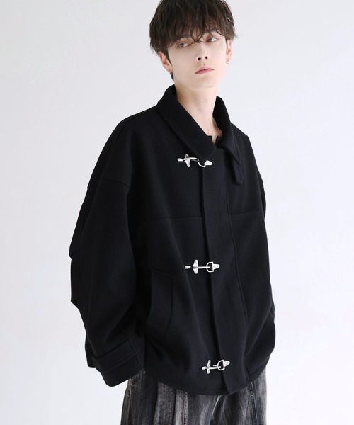 LILL（リル）の「ショート丈メルトンファイヤーマンブルゾン（ブルゾン