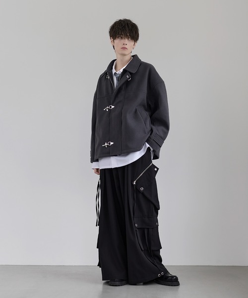 ショート丈メルトンファイヤーマンブルゾン（ブルゾン）｜LILL（リル