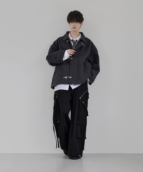 ショート丈メルトンファイヤーマンブルゾン（ブルゾン）｜LILL（リル