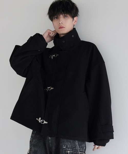 LILLショート丈メルトンファイヤーマンブルゾン ショート丈メルトンファイヤーマンブルゾン（ブルゾン）｜LILL（リル