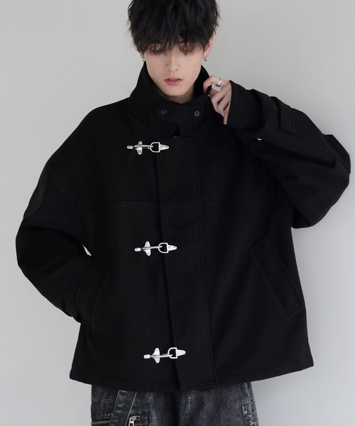 LILL(リル)の「ショート丈メルトンファイヤーマンブルゾン(ブルゾン・メンズ・ブラック/チャコール/グレー・XL/L/M/S)」の15枚目の写真