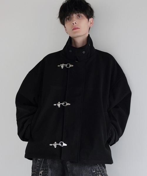 LILL(リル)の「ショート丈メルトンファイヤーマンブルゾン(ブルゾン・メンズ・ブラック/チャコール/グレー・XL/L/M/S)」の16枚目の写真