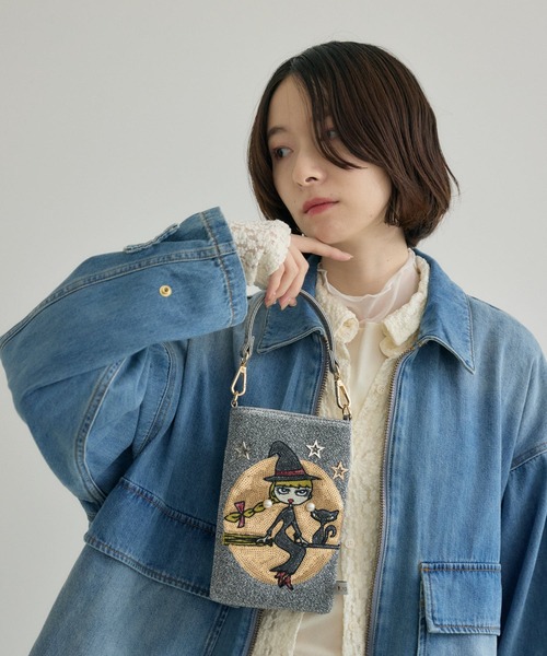 Paradise Picnic(パラダイスピクニック)の「LITA スマホポシェット(ショルダーバッグ・レディース・シルバー/ブラック系その他/シルバー系その他2/ブラック/ブラック系その他2/ピンク/ベージュ/シルバー系その他・FREE)」の18枚目の写真