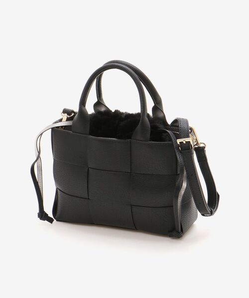 le.coeur blanc（ルクールブラン）の「PUメッシュ4WAYトート（トートバッグ・レディース・ブラック/ベージュ・FREE）」の10枚目の写真