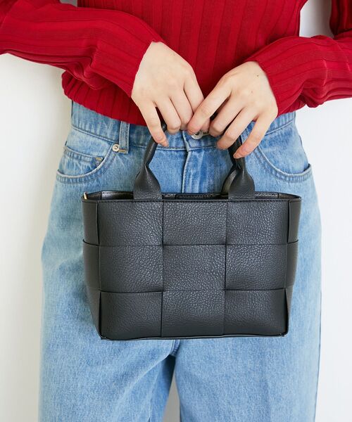 le.coeur blanc（ルクールブラン）の「PUメッシュ4WAYトート（トートバッグ・レディース・ブラック/ベージュ・FREE）」の3枚目の写真