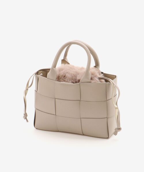 le.coeur blanc（ルクールブラン）の「PUメッシュ4WAYトート（トートバッグ・レディース・ブラック/ベージュ・FREE）」の20枚目の写真