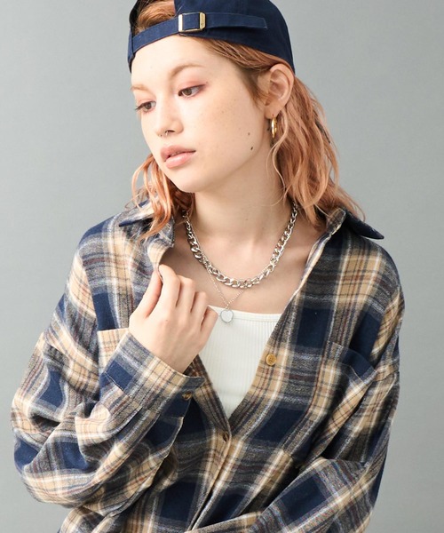 ANAP（アナップ）の「キヘイ チェーン × ハート チャーム ネックレス（ネックレス・レディース・シルバー/ゴールド・F）」の4枚目の写真