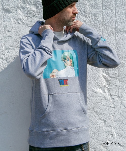 TMT（ティーエムティー）の「【TMT×ドラゴンボール】  パーカー（ブルマ）（パーカー・メンズ・トップグレー・MEDIUM/LARGE/X-LARGE/XX-LARGE）」の5枚目の写真